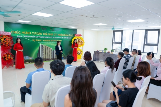 IEC RESIDENCES QUY NHƠN TRAO SỔ HỒNG CHO CƯ DÂN SAU 6 THÁNG BÀN GIAO CĂN HỘ